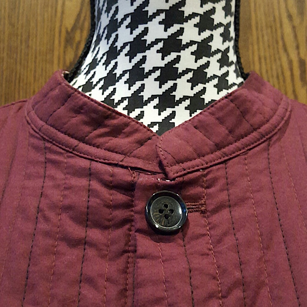 Reversible Quilted Button Down Jacket Size L/Xl - image 3